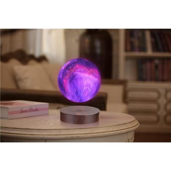 Levitating Moon Lamp Floating and Spinning in Air Freely with 16 Colors - Picture 5 of 14